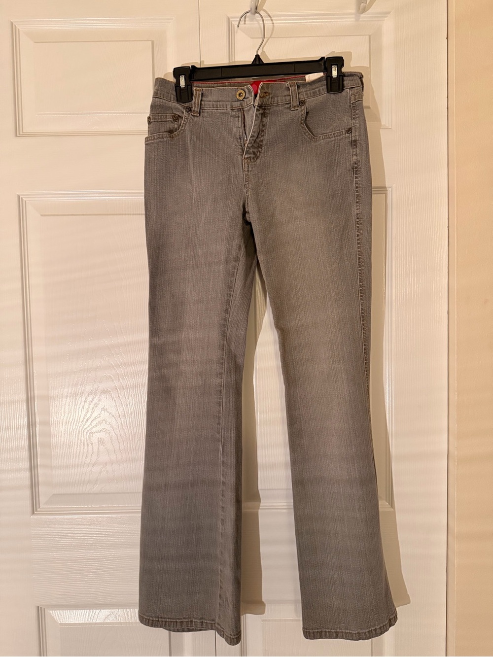 GLO jeans Straight Leg Women's Gray Denim